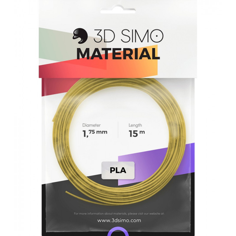 3Dsimo PLA 1 schwarz, gold & grau