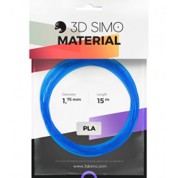 3Dsimo PLA Transparent blau, rot & weiß