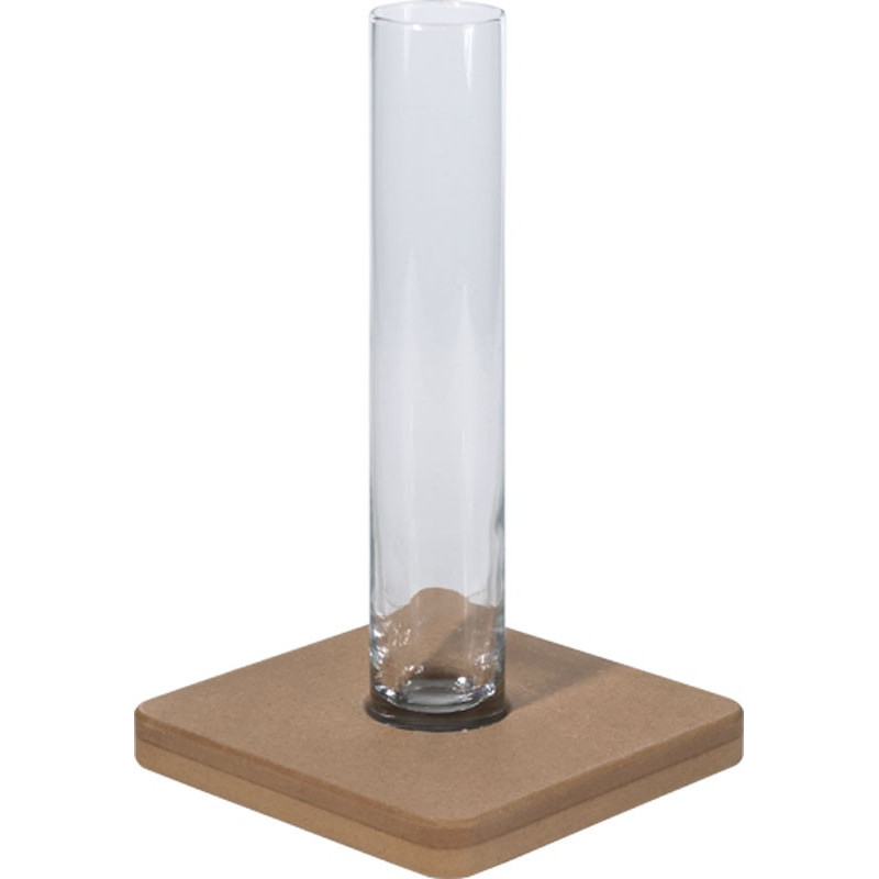 Glaszylinder mit Tischbefestigung