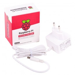 offizielles Raspberry Pi USB-C Netzteil 5,1V / 3,0A, EU, weiß