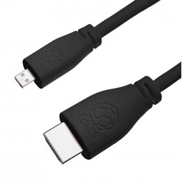 offizielles Raspberry Pi 4 Micro HDMI Kabel, schwarz, 2,0m
